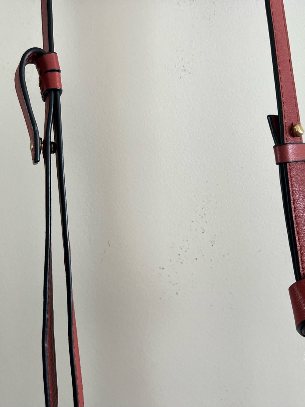 ✨🤎 Chloé Hudson Mini Fringe Tassel Crossbody Bag Burgundy Leather & Suede Boho - Picture 10 of 11